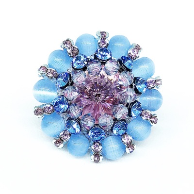 Сет из трех брошей Blue Sky Rose