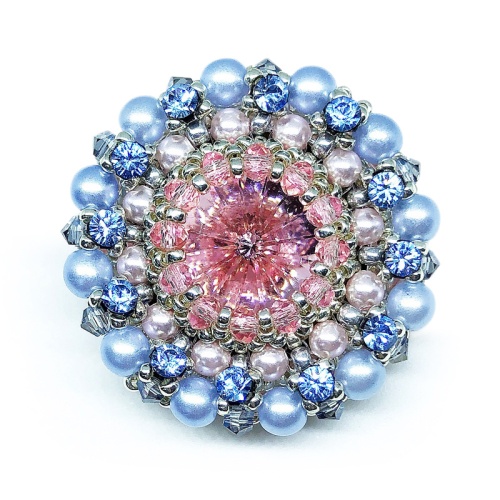 Сет из трех брошей Blue Sky Rose