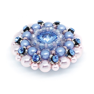 Брошь duCharme Space Infinity Blue Sky Rose